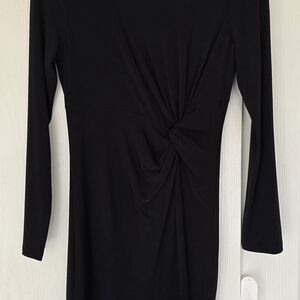 Elegant Black Long Sleeve Dress